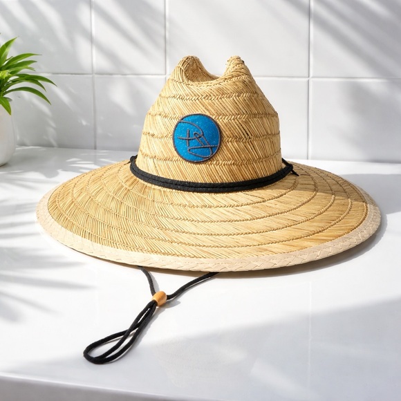 Panama Jack Other - Panama Jack Men's Coastal Lifeguard Straw Hat with Black Cord